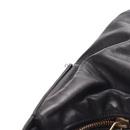 Gucci Calfskin Medium Horsebit Chain Hobo Black 10 of 16