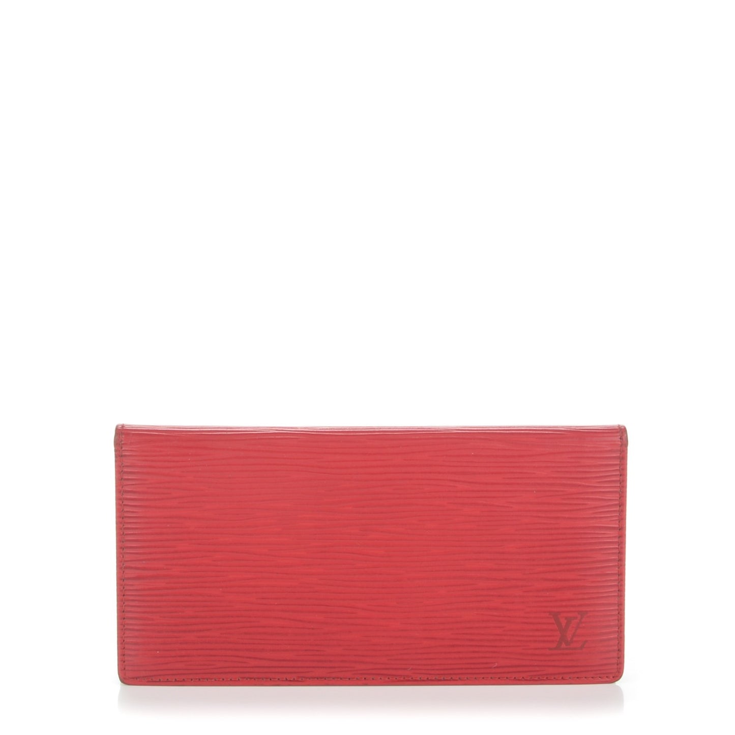 Epi Simple Checkbook Cover Castillan Red