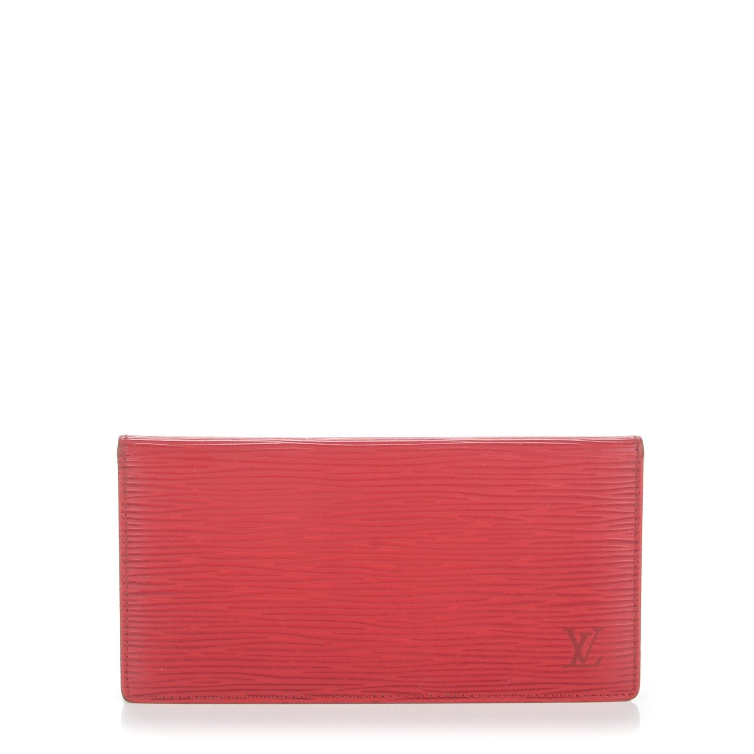Louis Vuitton Epi Simple Checkbook Cover Castillan Red 1 of 6