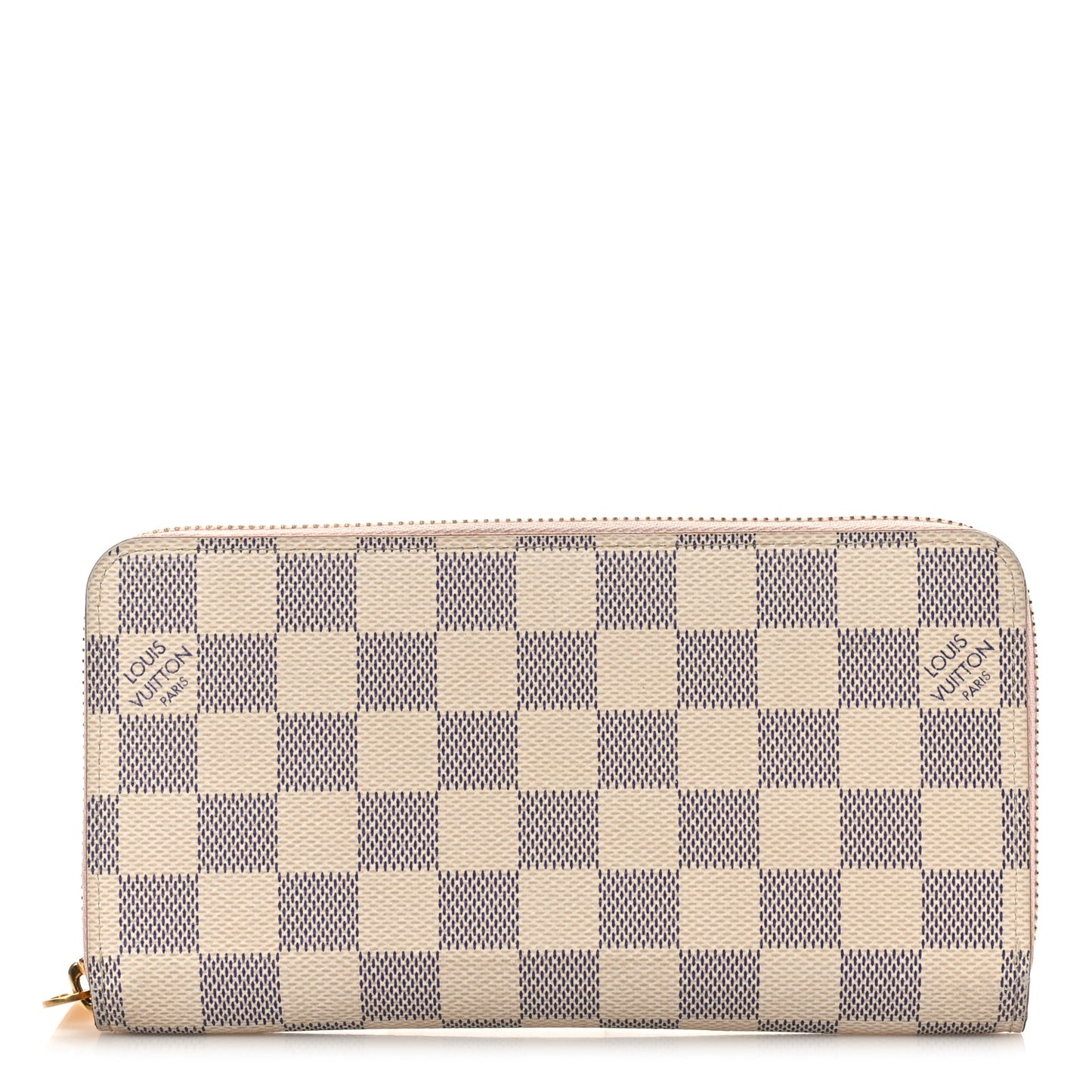 Damier Azur Zippy Wallet Rose Ballerine