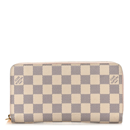 Louis Vuitton Damier Azur Zippy Wallet Rose Ballerine 1 of 10