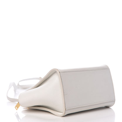 Saint Laurent Calfskin Monogram Toy Cabas White 4 of 11
