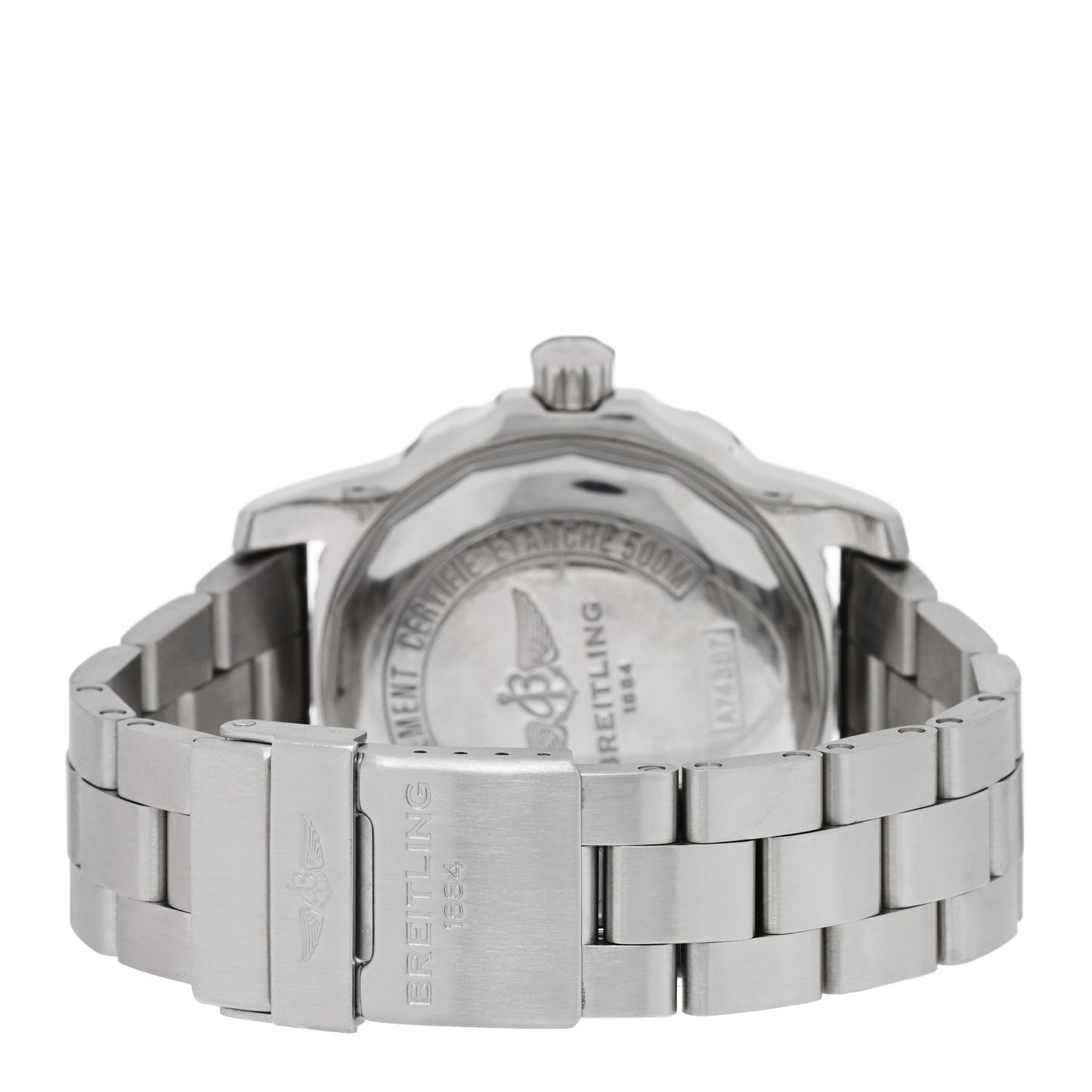 Stainless Steel 44mm Colt Ocean Chronometer Quartz Watch Black A74387