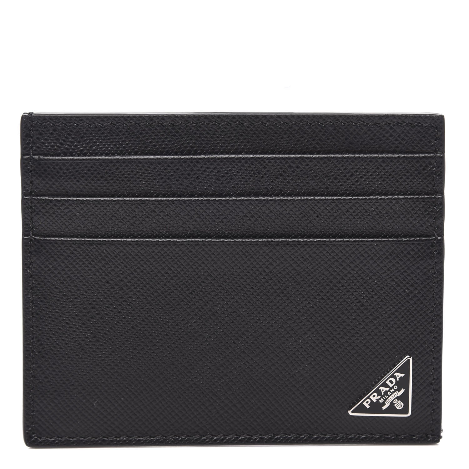 Prada Saffiano Card Holder Black 1 of 7