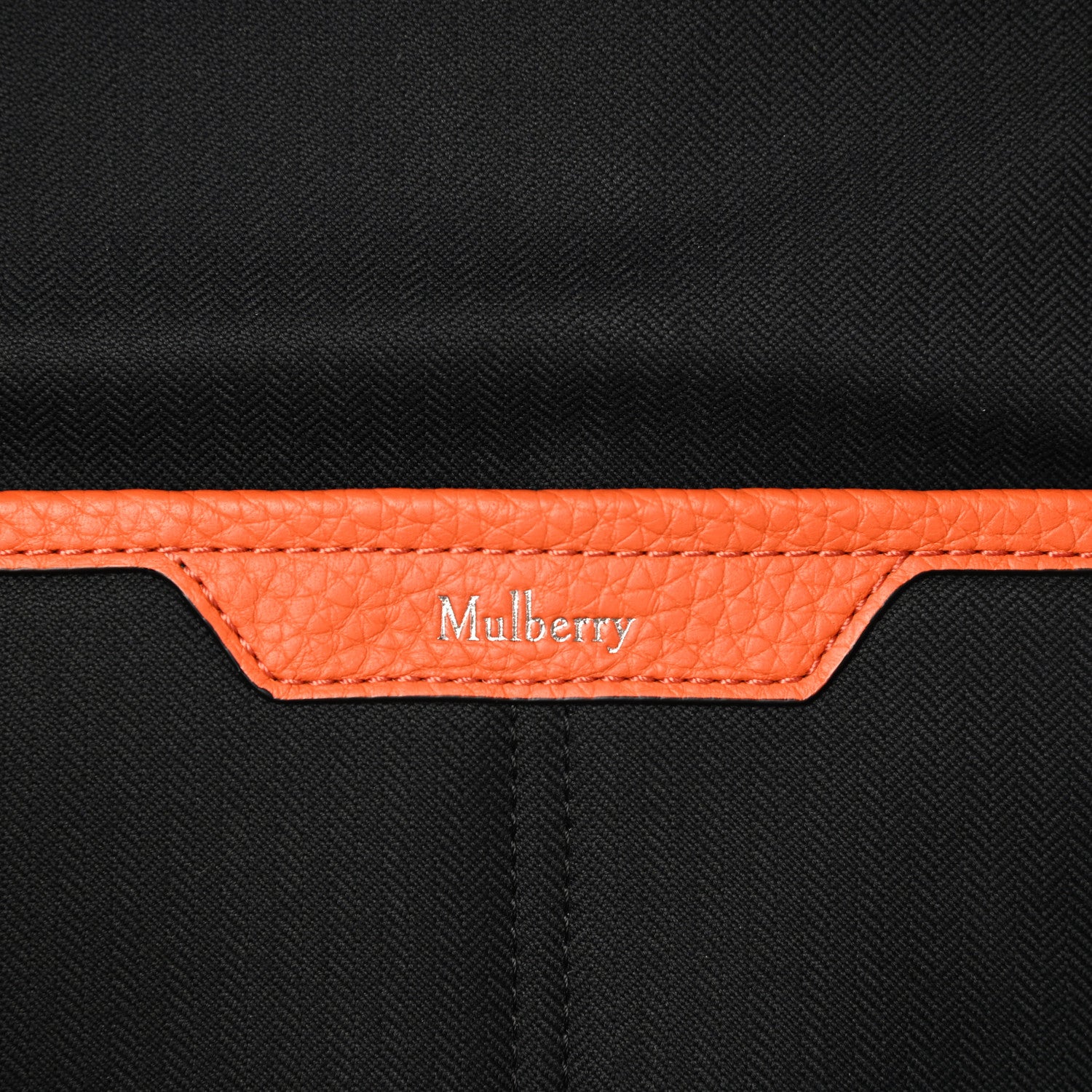 Mulberry Heavy Grain Calfskin Zipped Backpack Mandarin Orange 6 of 14