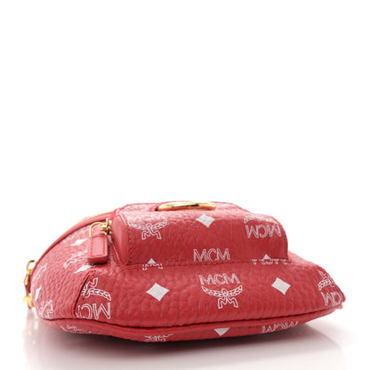 MCM New Years Visetos Small Klassik Crossbody Viva Red 4 of 11