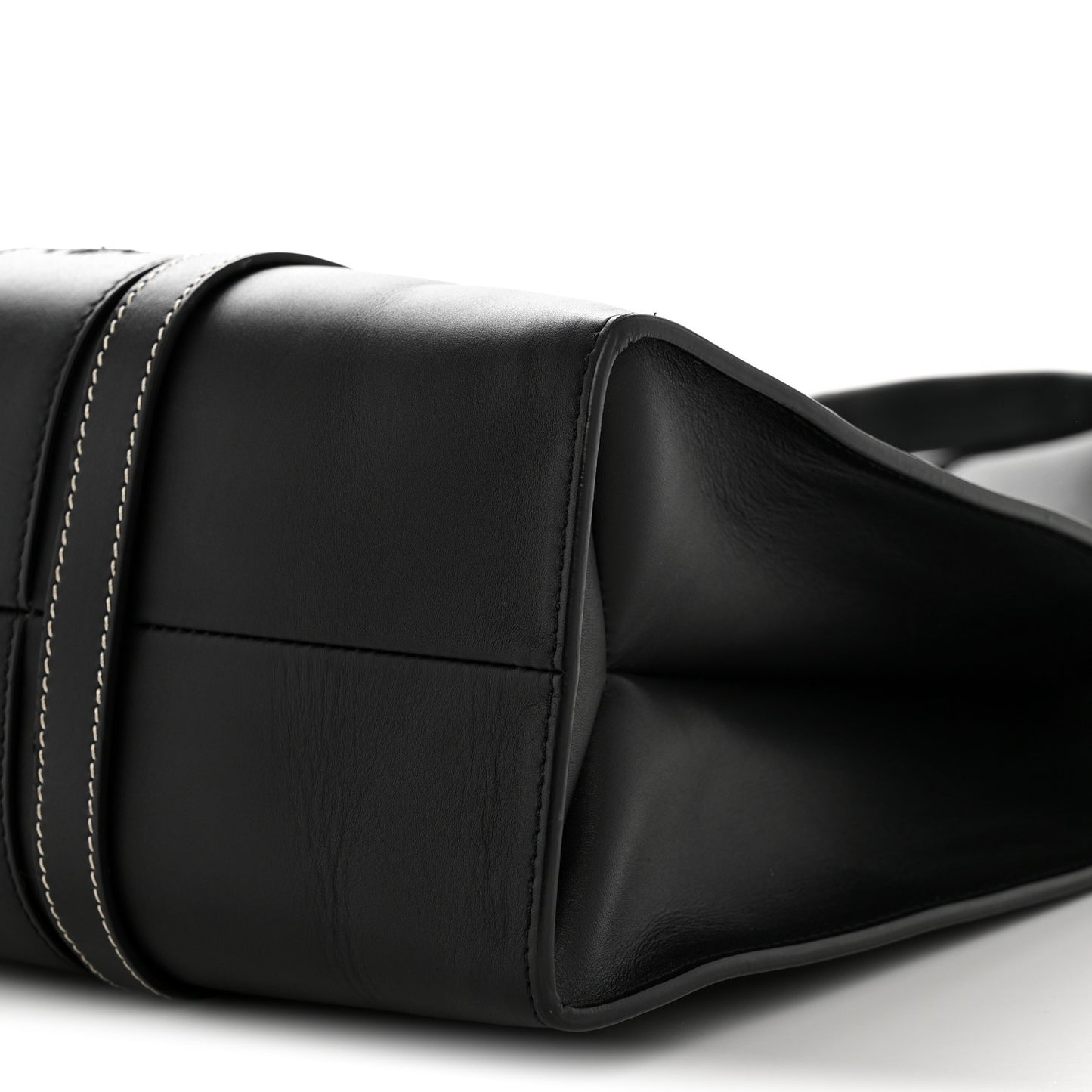 Calfskin Large Woody Tote Black