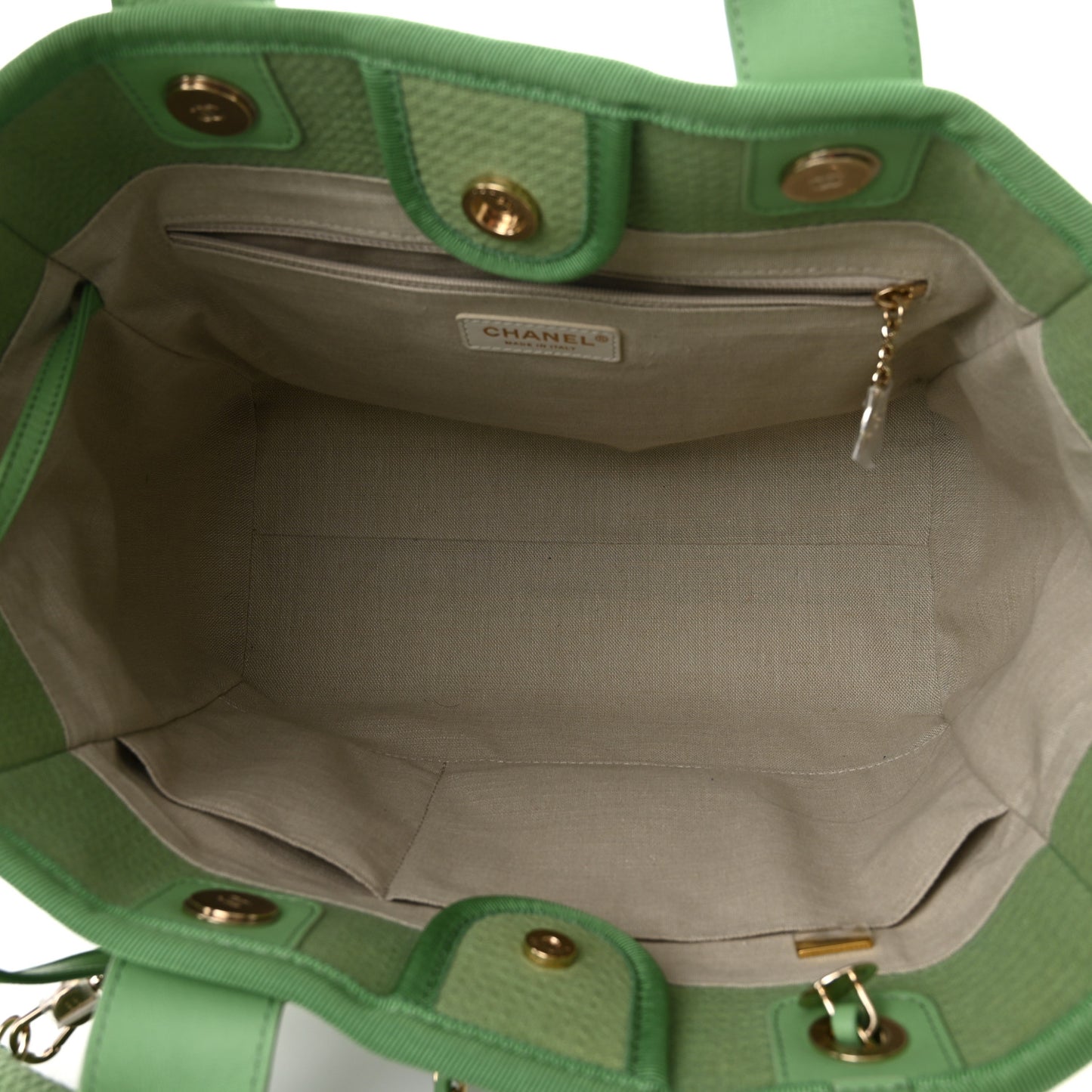 Mixed Fibers Small Deauville Tote Green