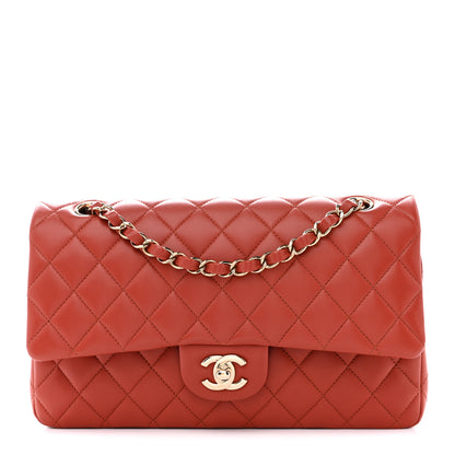 Chanel Lambskin Quilted Medium Double Flap Brown 1 of 14