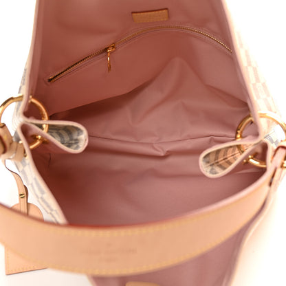 Louis Vuitton Damier Azur Graceful MM Rose Ballerine 5 of 12