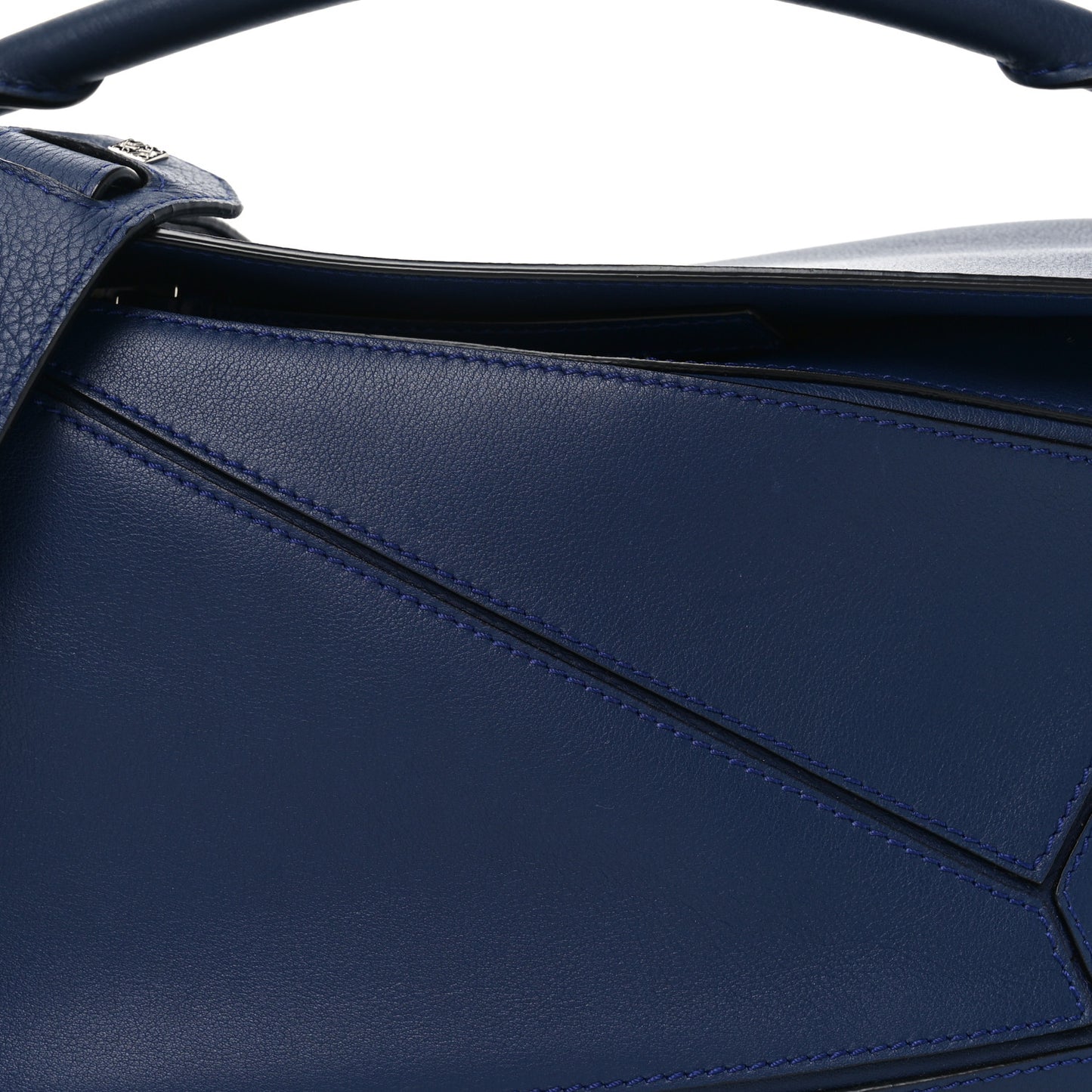 Calfskin Small Puzzle Bag Marine