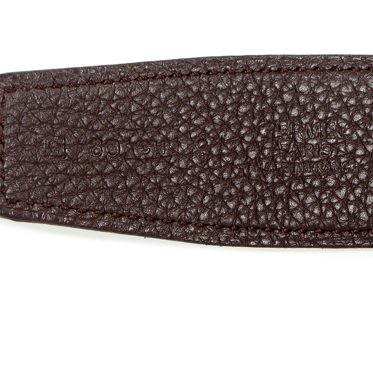 Togo Box Reversible Constance 32mm H Belt 80 Chocolate Black