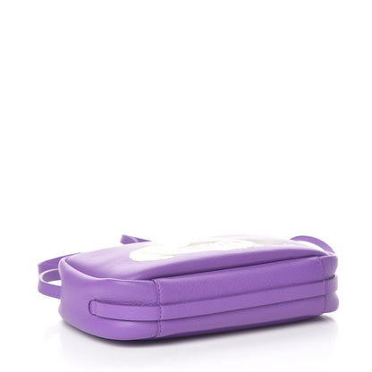 Balenciaga Calfskin Puppy and Kitten Everyday S Camera Bag Purple 4 of 10