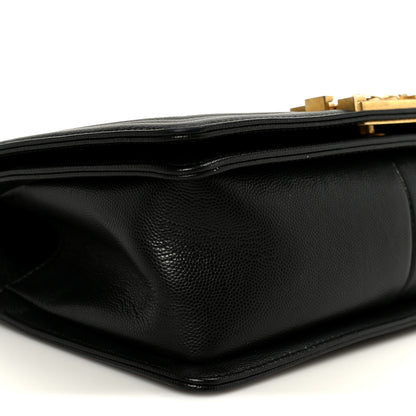 Chanel Caviar Quilted Medium Boy Flap Black 9 of 10