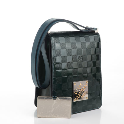 Louis Vuitton Damier Vernis Club Petrole Blue 5 of 7