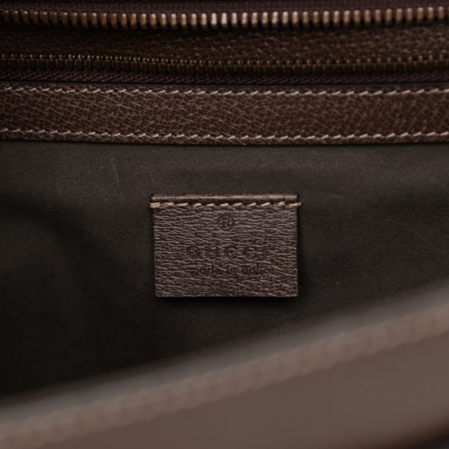 Gucci GG Supreme Monogram Web Messenger Bag Brown 6 of 8