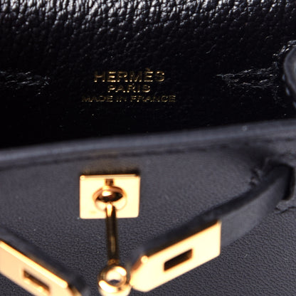 Hermes Tadelakt Mini Kelly Twilly Bag Charm Black 8 of 8