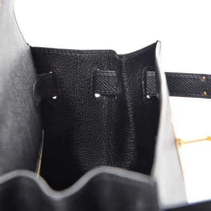 Hermes Epsom Kelly Sellier 28 Black 16 of 39