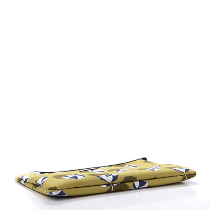 Gucci Canvas Umbrella Zip Top Pouch Yellow White 4 of 7