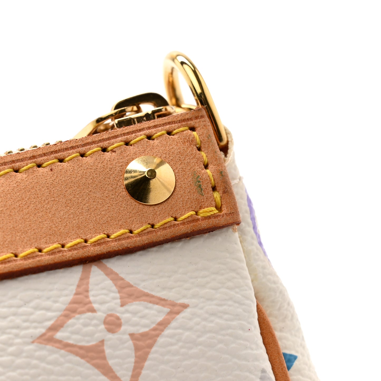 Monogram Multicolor Pochette Accessories White