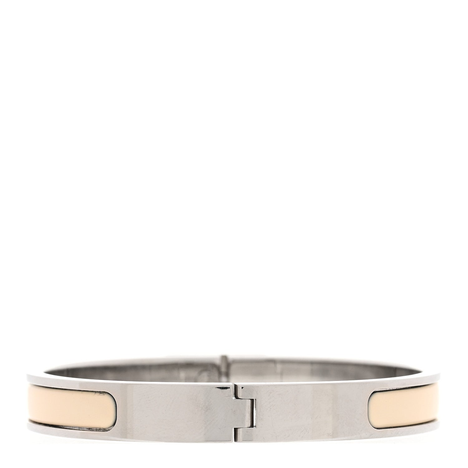 Hermes Enamel Mini Clic Kelly Bracelet PM Creme 3 of 5