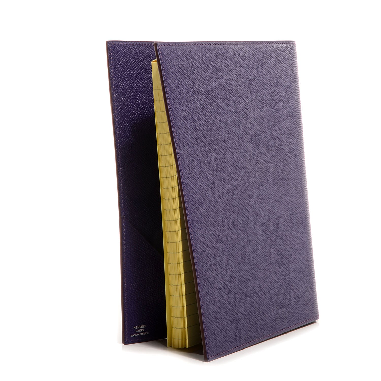 Hermes Epsom Yellow Pad PM Iris 3 of 9