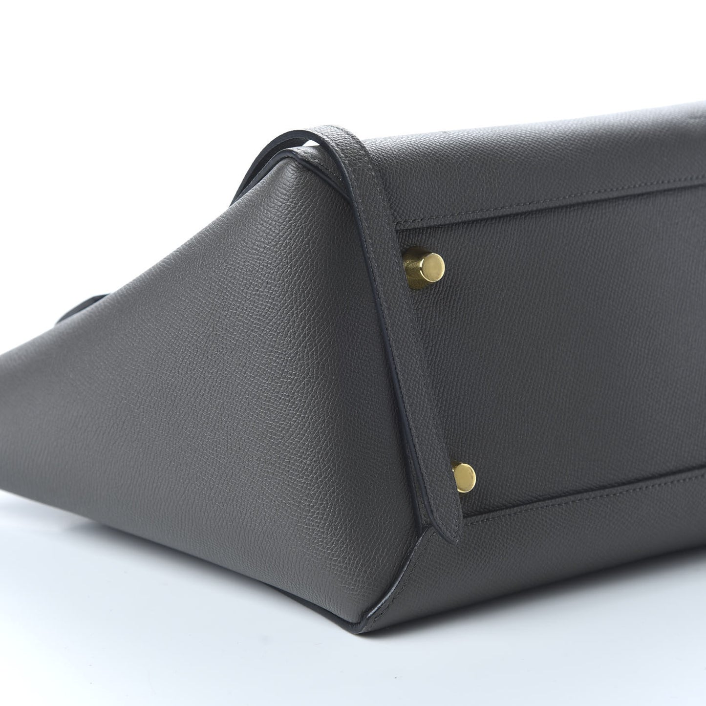Grained Calfskin Mini Belt Bag Grey