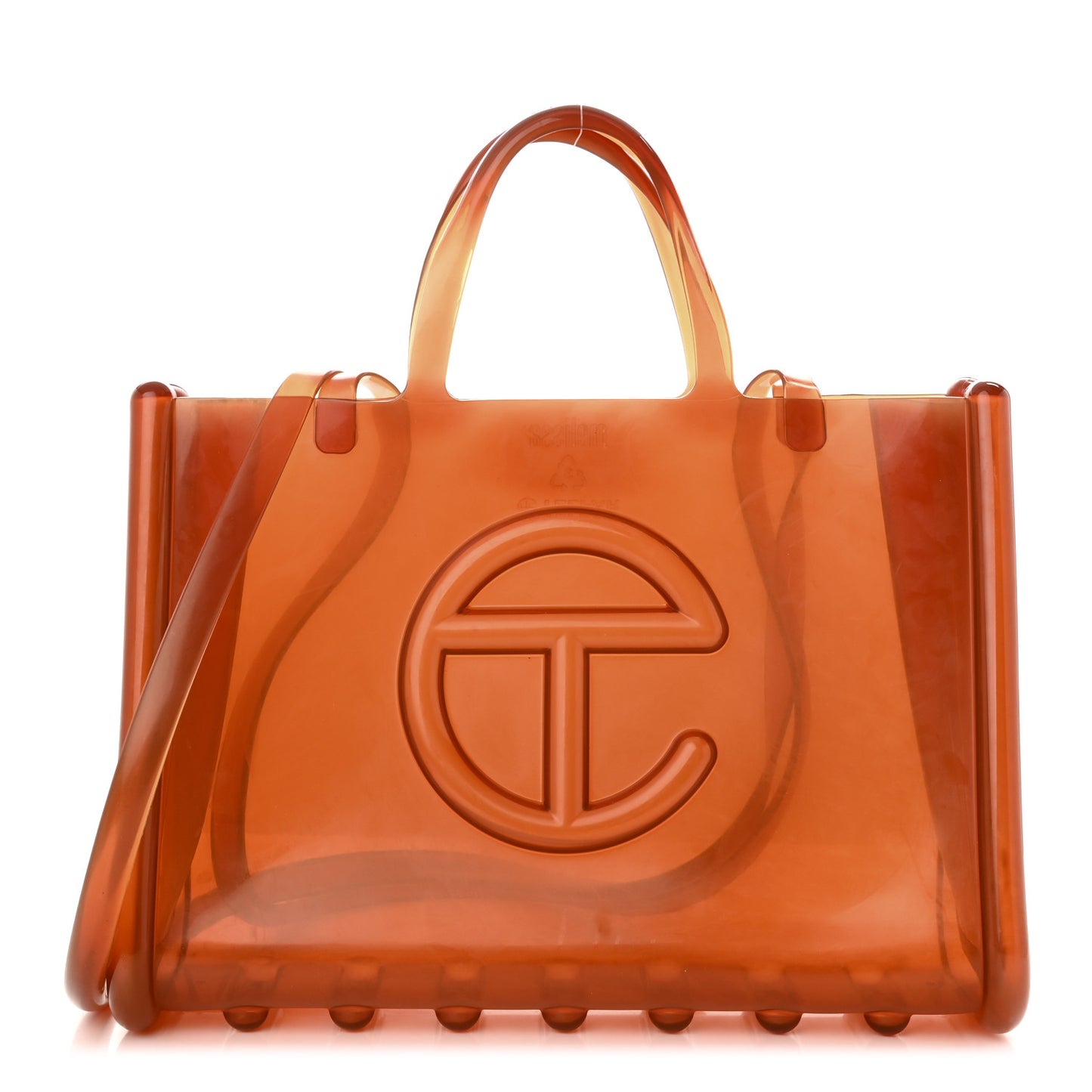 x MELISSA Jelly Large Shopping Bag Clear Brown