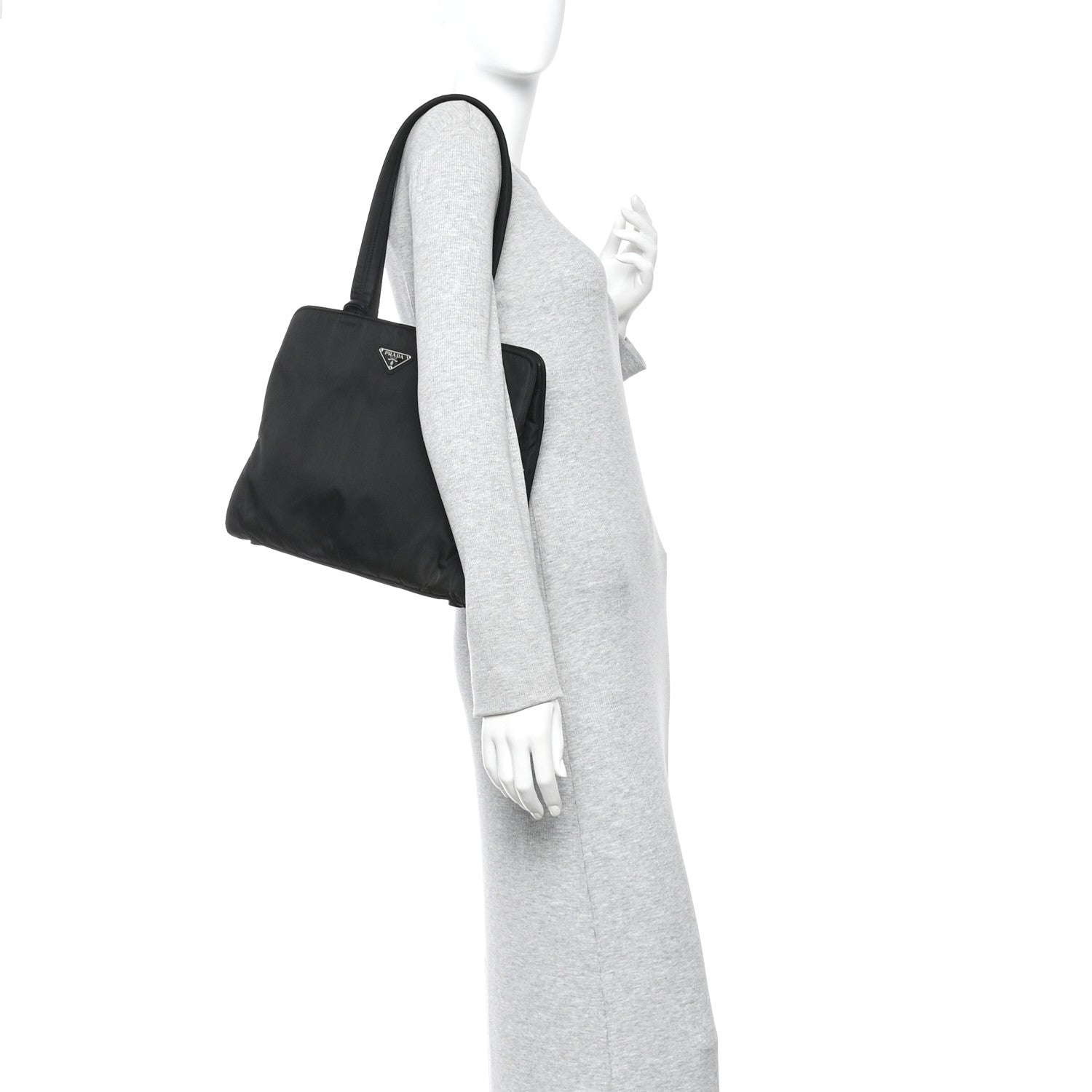 Prada Tessuto Nylon Tote Black 2 of 9