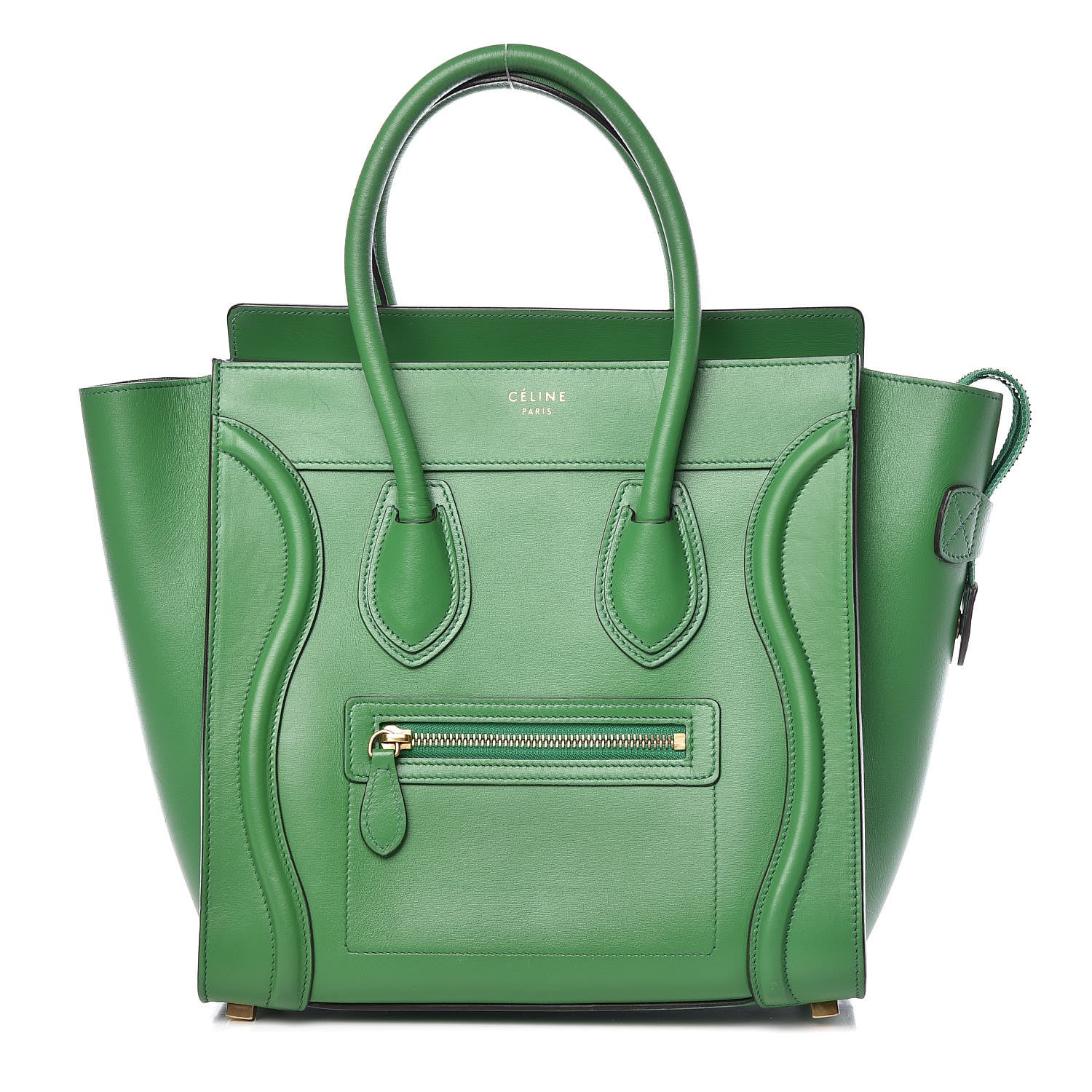 Celine Palmelato Calfskin Micro Luggage Grass 1 of 16