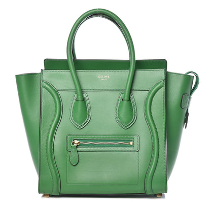 Celine Palmelato Calfskin Micro Luggage Grass 1 of 16