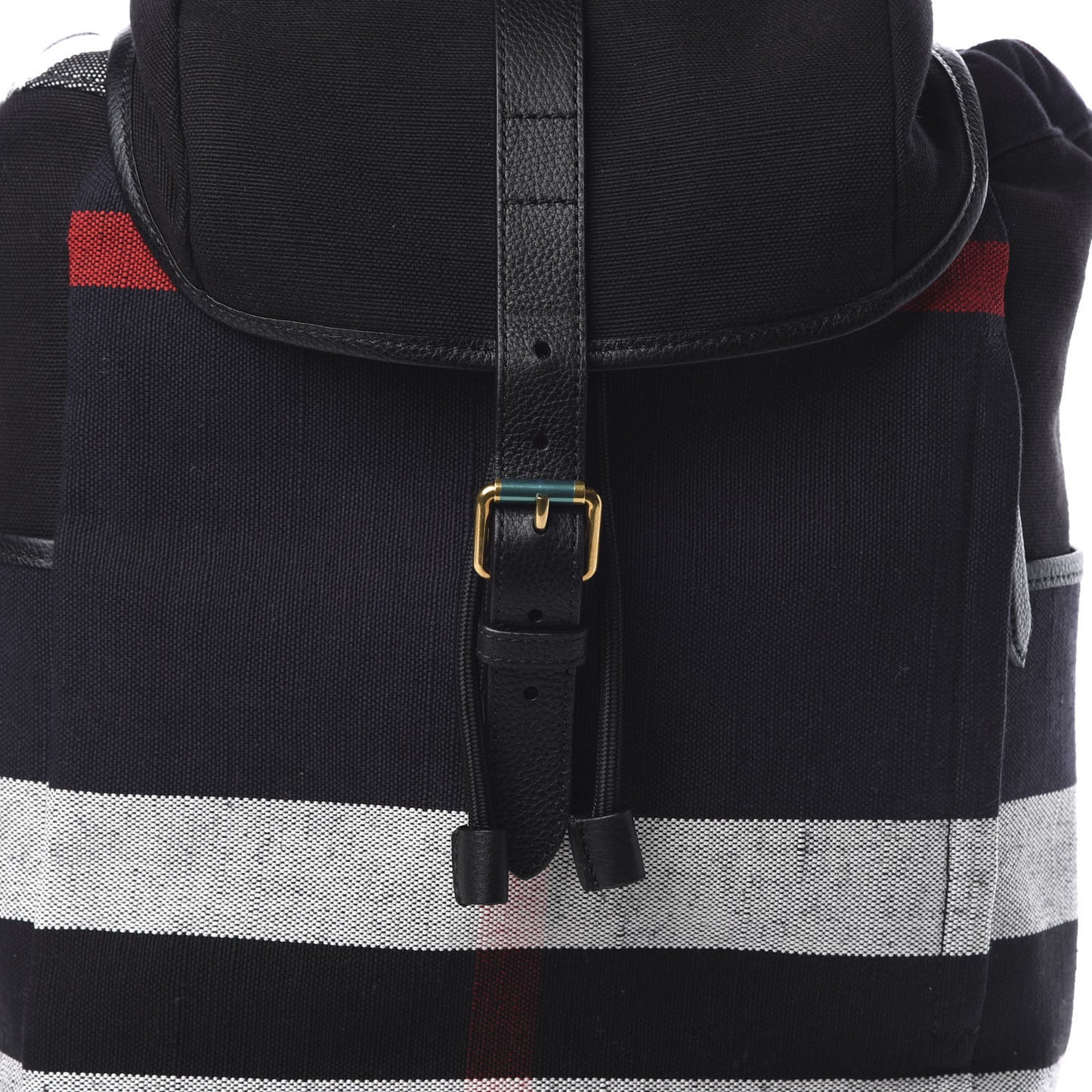 Overdyed Canvas Mega Check Drifton Backpack Black