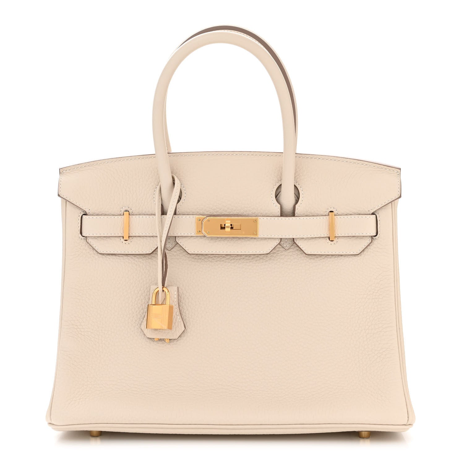 Hermes Taurillon Clemence Birkin 30 Craie 1 of 11