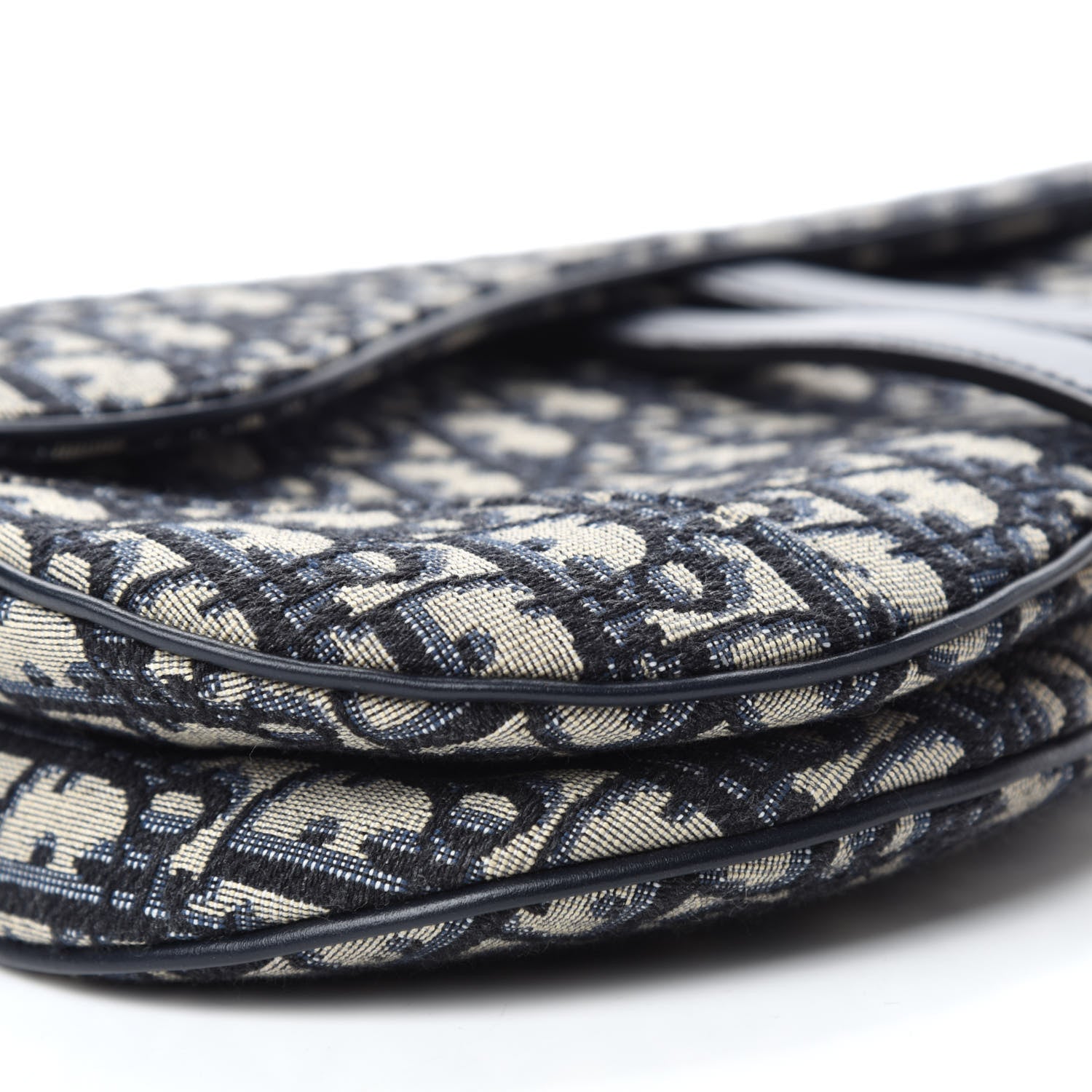 Christian Dior Oblique Saddle Bag Blue 6 of 10