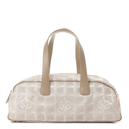 Chanel Nylon Travel Bowler Beige 1 of 11