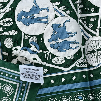 Hermes Silk Les Nouveaux Amoureux de Paris Bandana Scarf 55 3 of 3