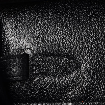 Hermes Taurillon Clemence Birkin 35 Black 10 of 36