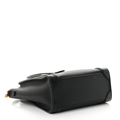 Celine Smooth Calfskin Nano Luggage Black 4 of 13