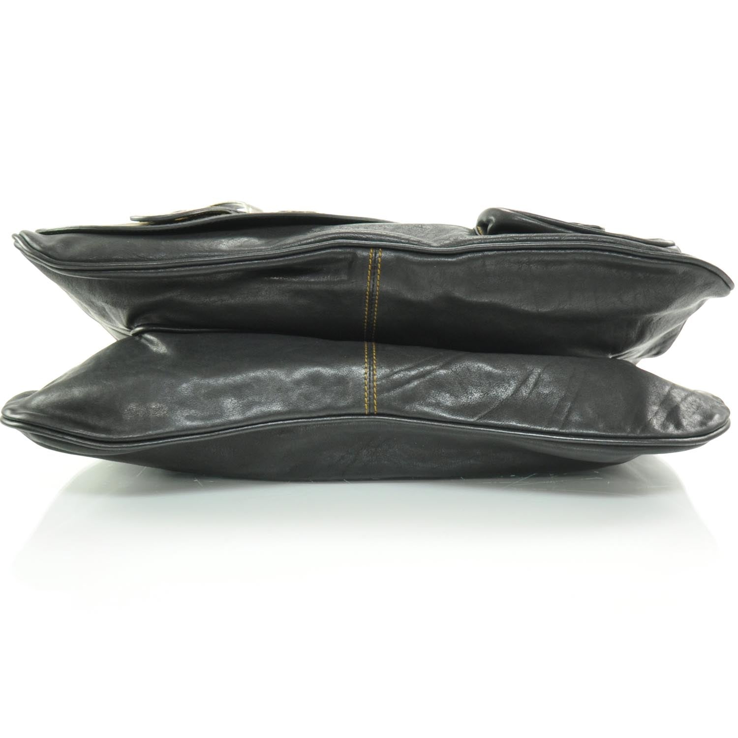 Christian Dior Leather Gaucho Dark Brown 5 of 10