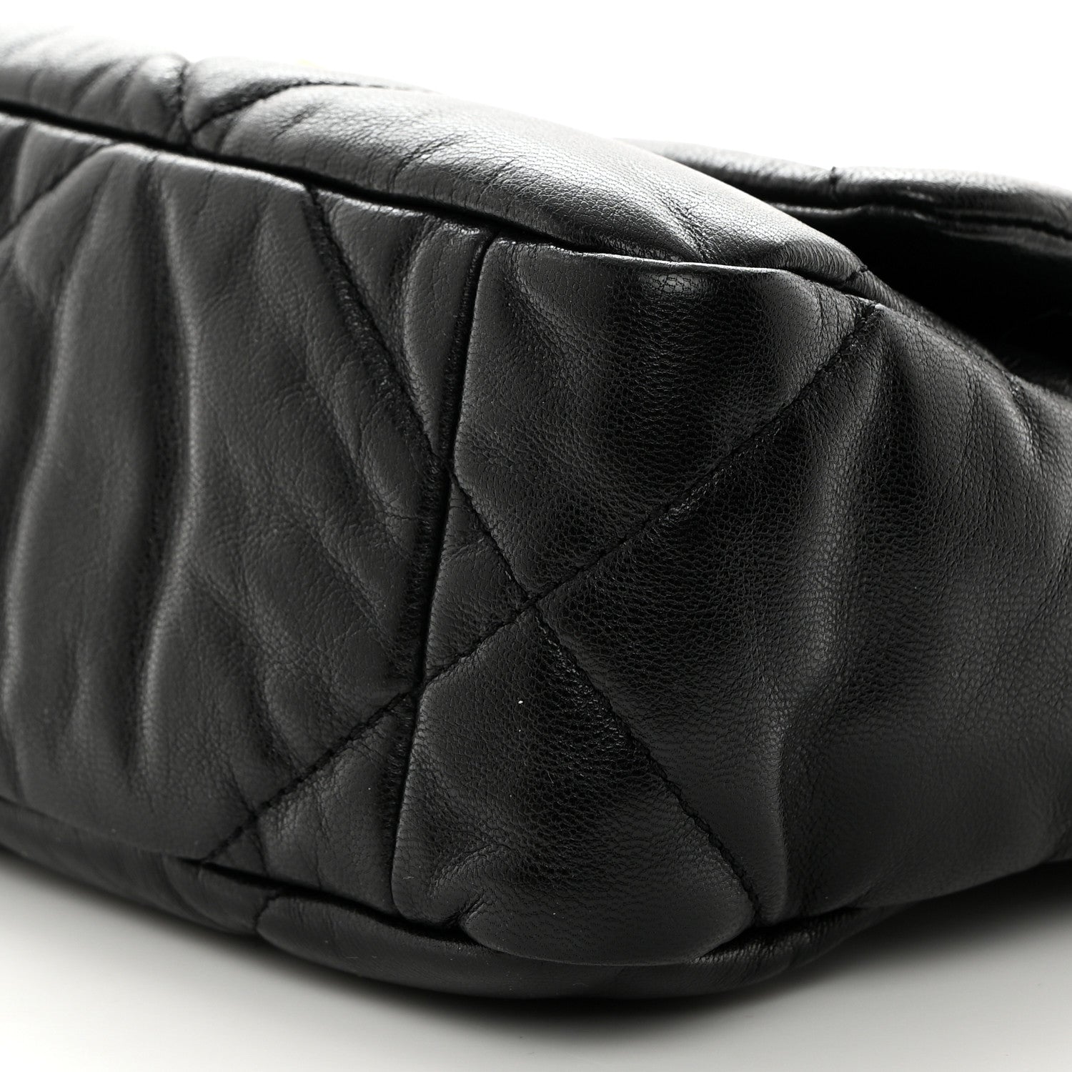 Chanel Shiny Goatskin Quilted Medium Chanel 19 Flap Black 10 of 10