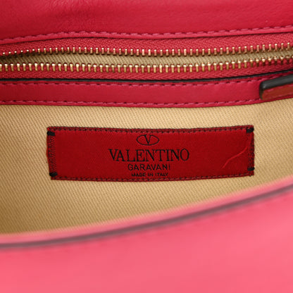 Valentino Garavani Vitello Small Glam Lock Rockstud Flap Cyclamin 6 of 8