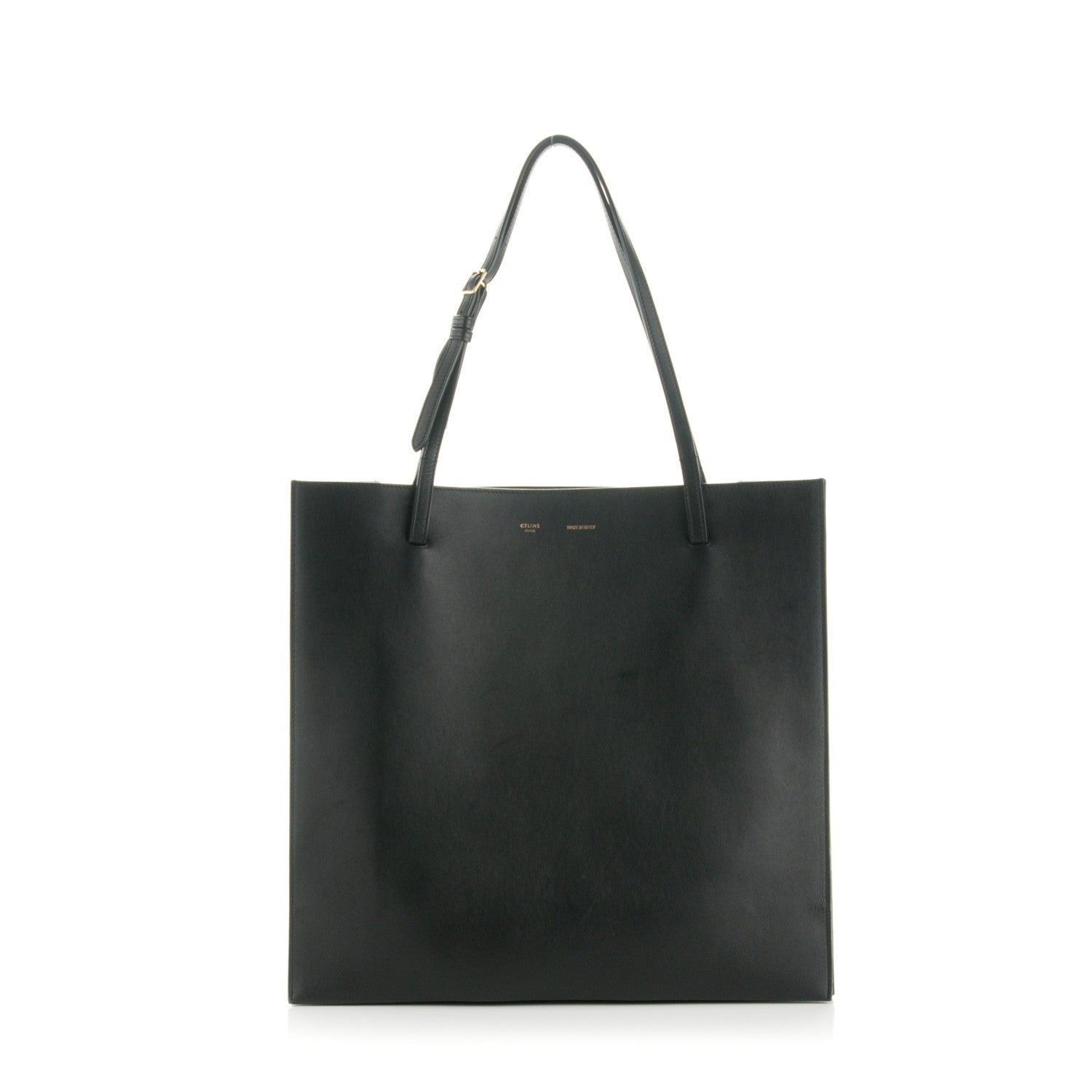 Celine Smooth Calfskin Triple Shopper Tote Black 1 of 8