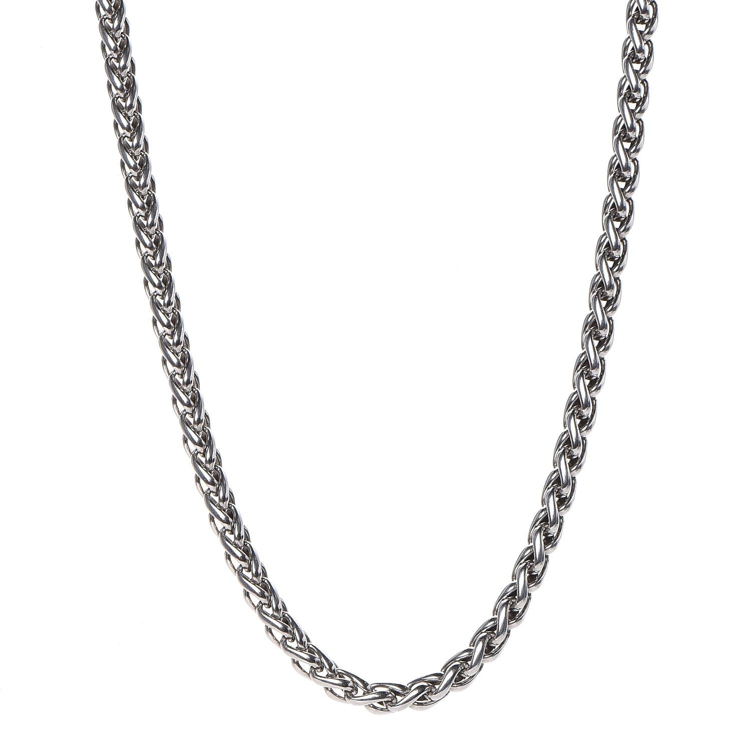 David Yurman Sterling Silver 14K Yellow Gold 6mm Wheat Chain Necklace 1 of 6