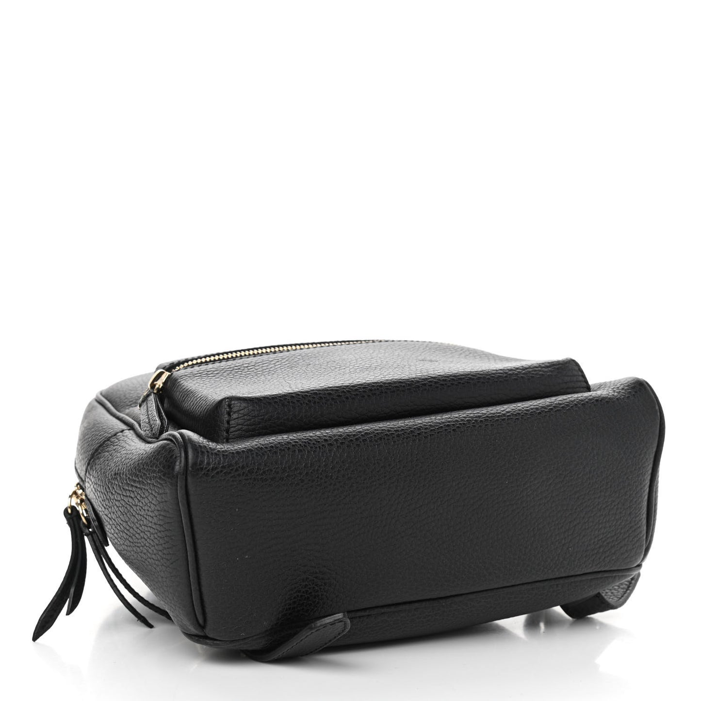 Pebbled Calfskin Soho Chain Backpack Black