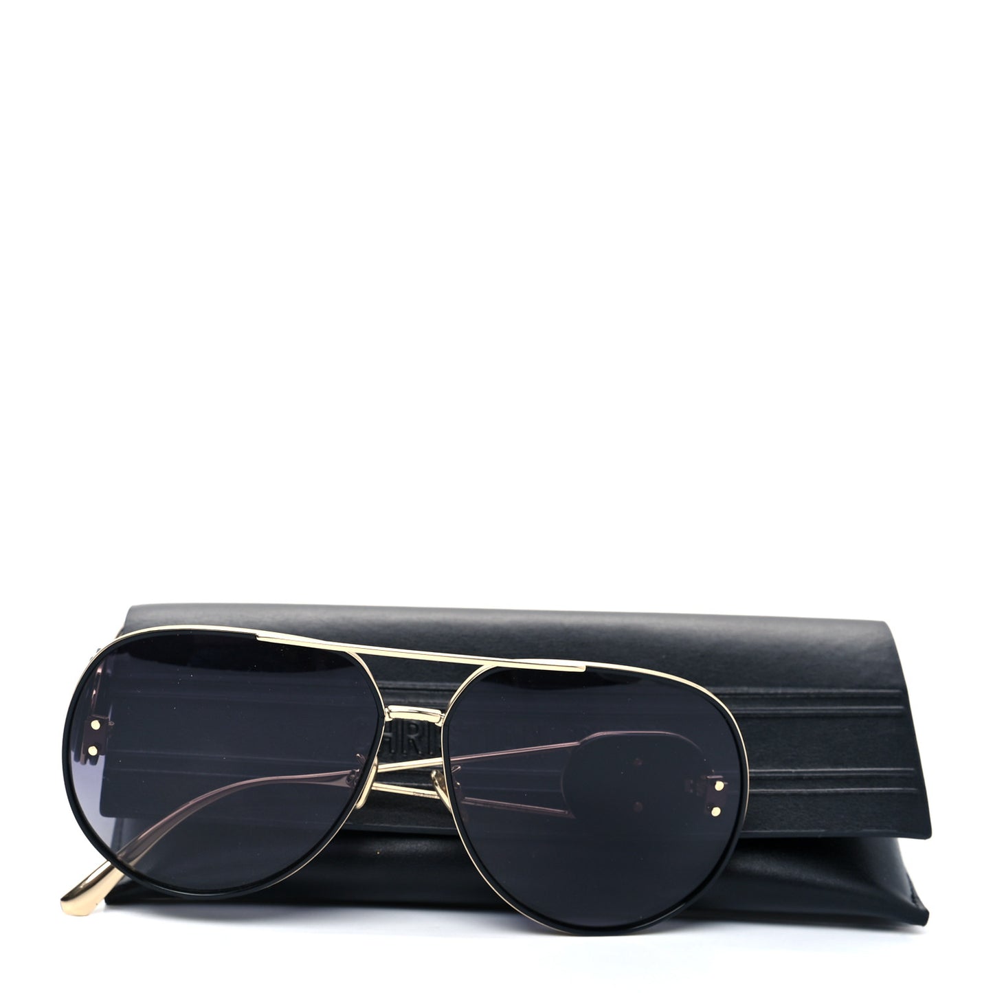 Metal Diorbobby Aviator Sunglasses Black