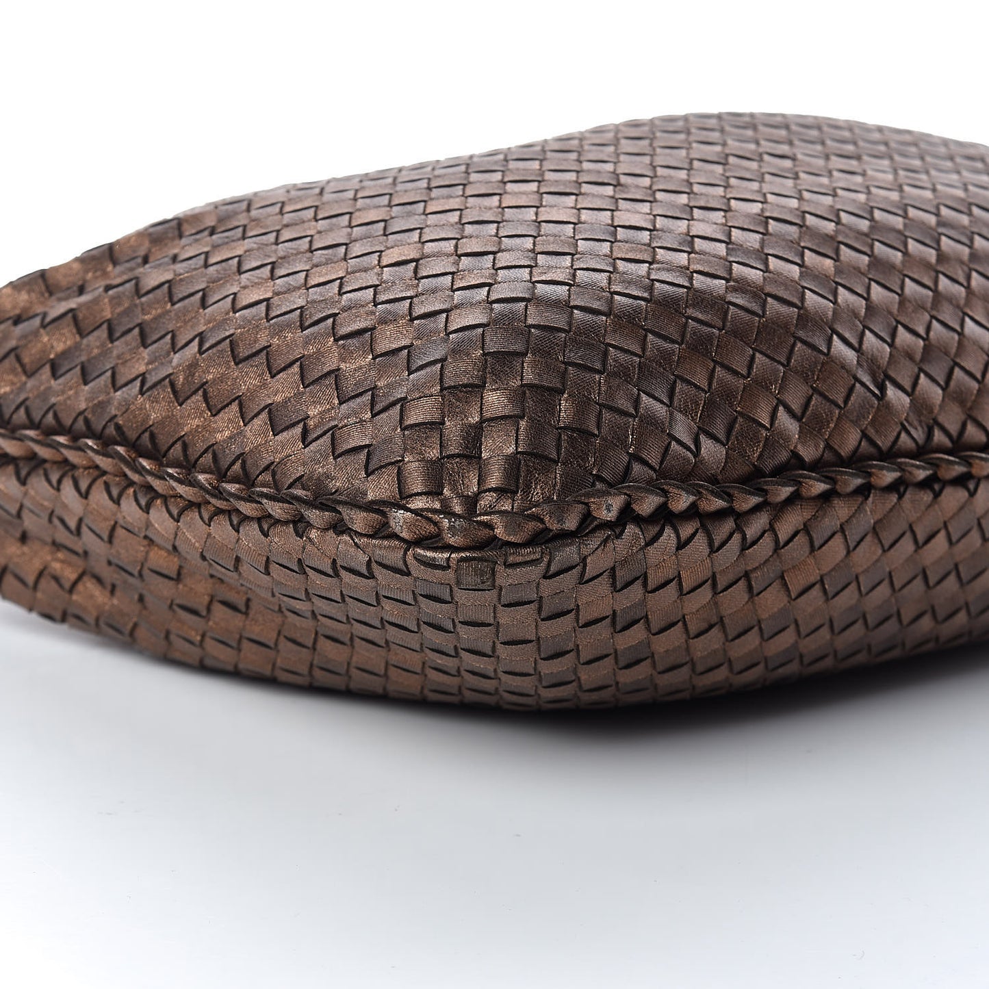 Nappa Intrecciato Large Veneta Hobo Copper