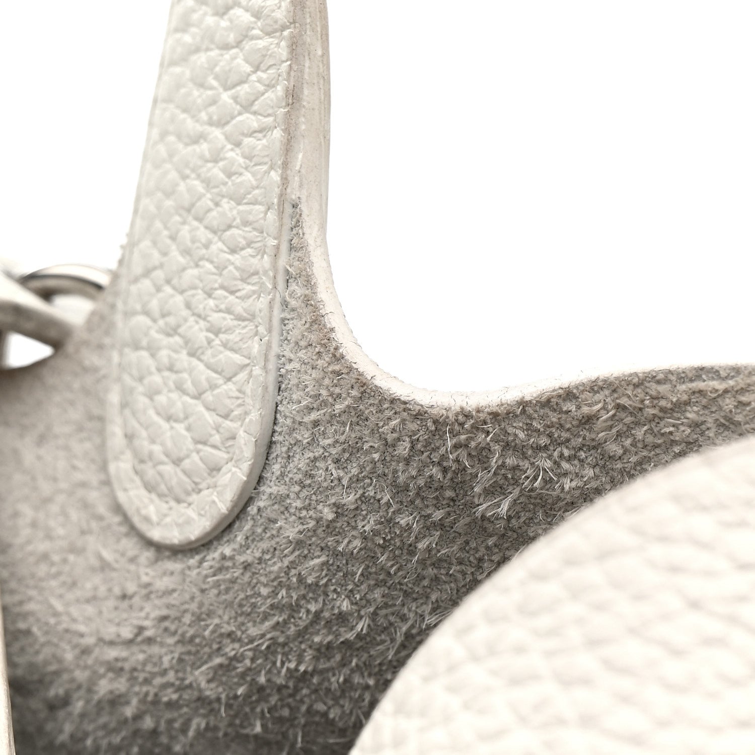 Hermes Taurillon Clemence Picotin 22 MM White 16 of 17