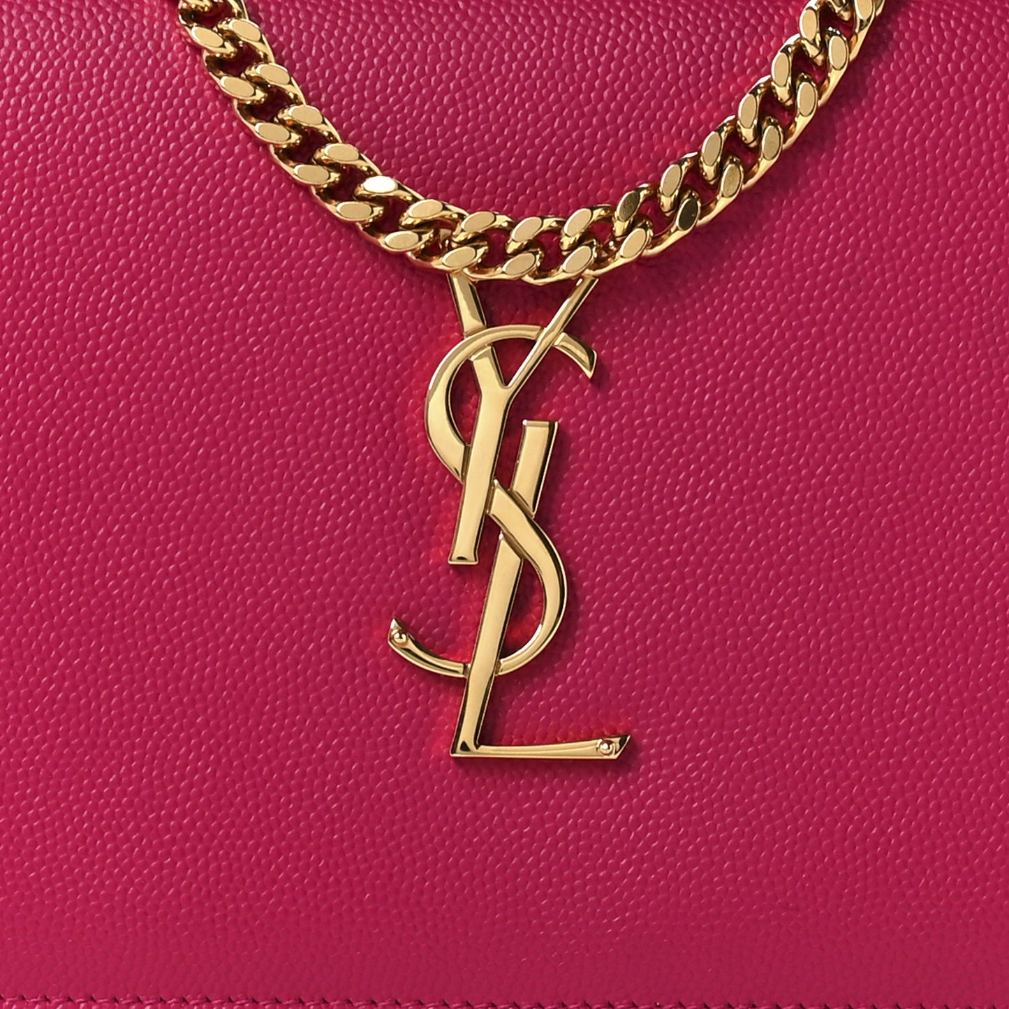 Grain De Poudre Monogram Chain Wallet Bubblegum