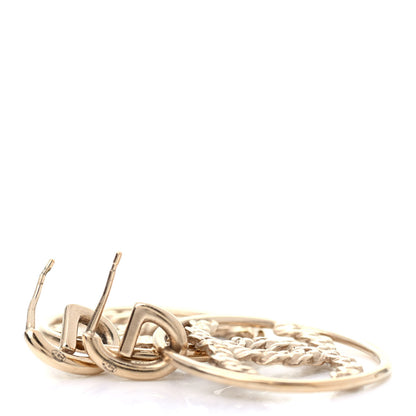 Chanel Baguette Crystal High Society CC Drop Earrings Gold 5 of 6