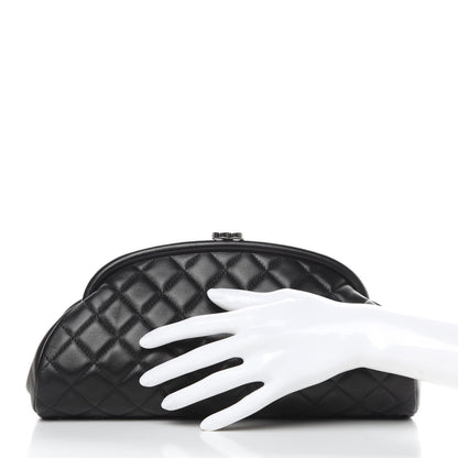 Chanel Lambskin Quilted Timeless Clutch Black 2 of 8